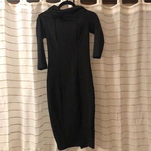 Retro off the shoulder body con dress